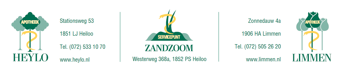 Apotheek Heylo/ Apotheek Limmen / Servicepunt Zandzoom